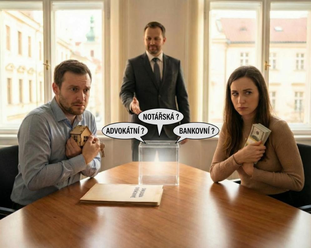 ADVOKÁT, NOTÁŘ, NEBO BANKA? KAM BEZPEČNĚ ULOŽIT PENÍZE PŘI PRODEJI